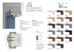 วงกบประตูรุ่น JG (แบบแห้ง) รับผนังหนา 12 cm.